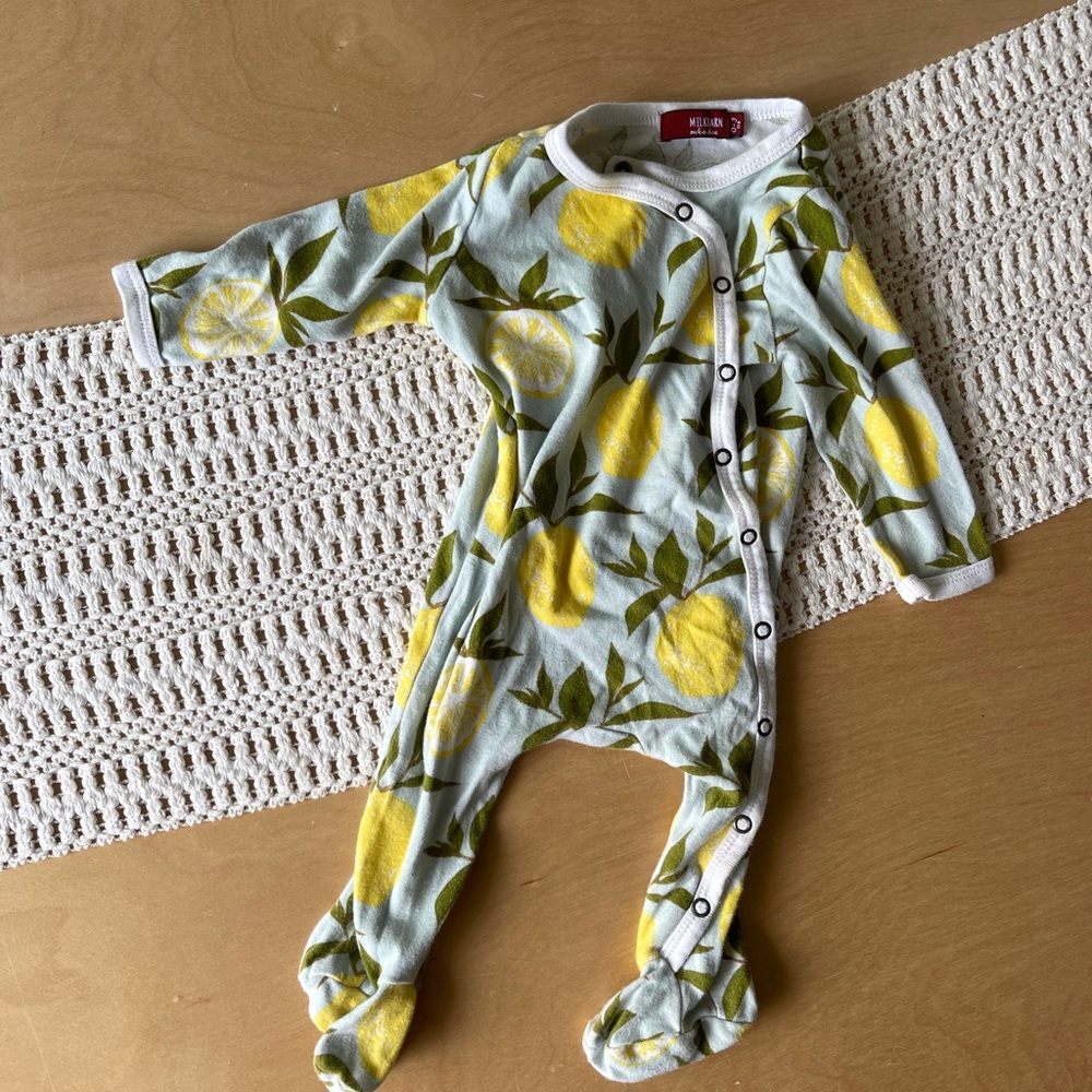 Lemon print pajamas